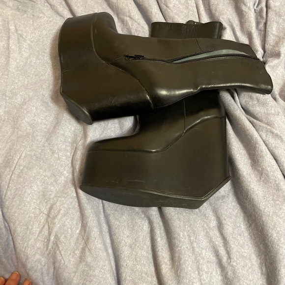 Ash leather Platform Booties Boots - Picture 11 of 12